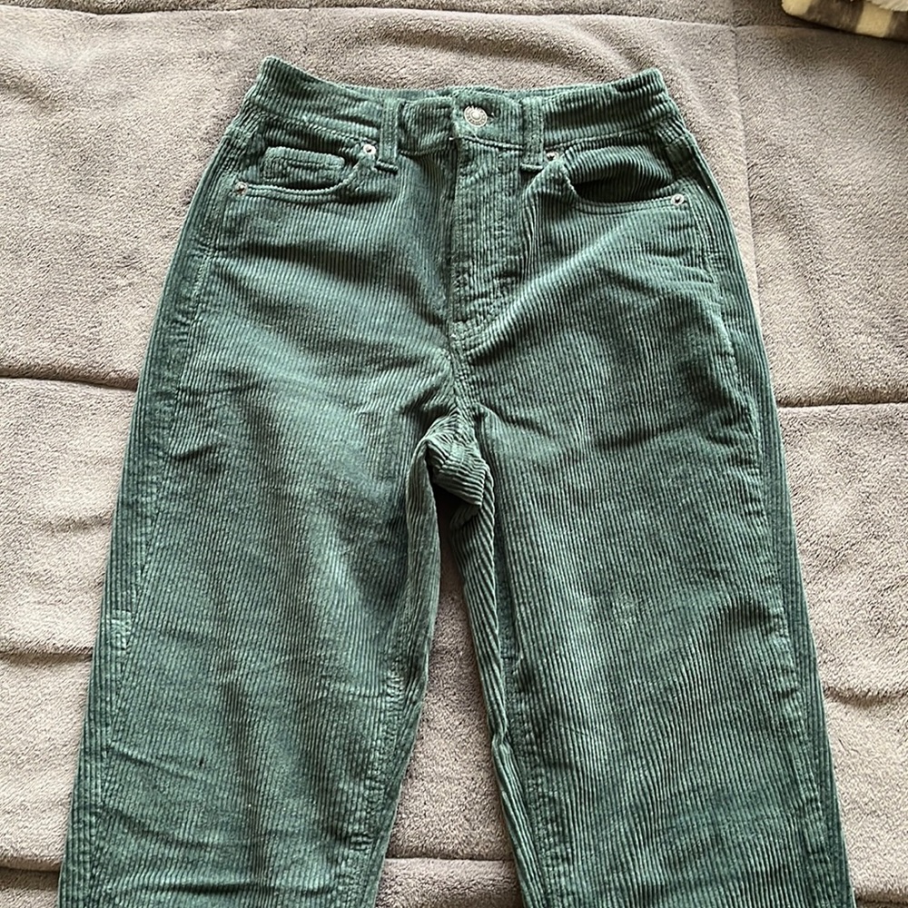 Dark Green Mom Jean